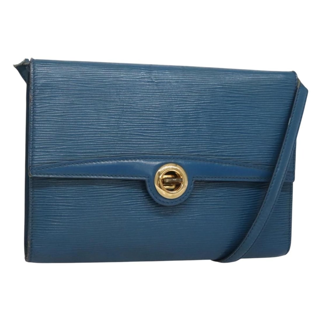 LOUIS VUITTON Epi Pochette Arche Blue Shoulder Bag M52575 France: LOUIS VUITTON Epi Pochette Arche Blue Shoulder Bag M52575 France This authentic LOUIS VUITTON Epi Pochette Arche Shoulder Bag in a vibrant blue hue is a stylish and functional accessory for any wardro