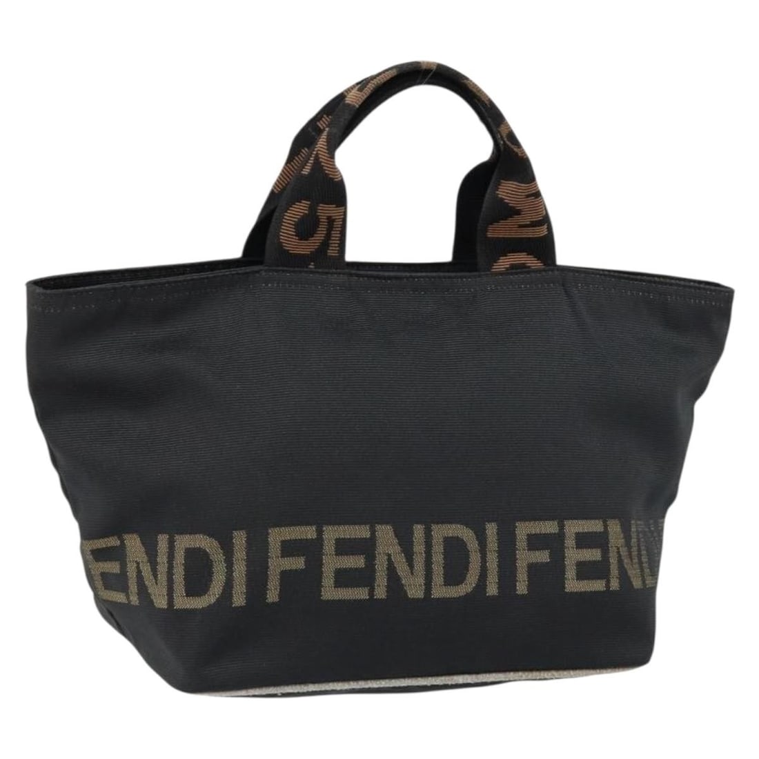 FENDI Black Nylon Hand Bag Italy Authentic 149492: FENDI Black Nylon Hand Bag Italy Authentic 149492 This authentic FENDI hand bag is crafted from durable black nylon, making it both stylish and functional. With dimensions of approximately 9.1 inches