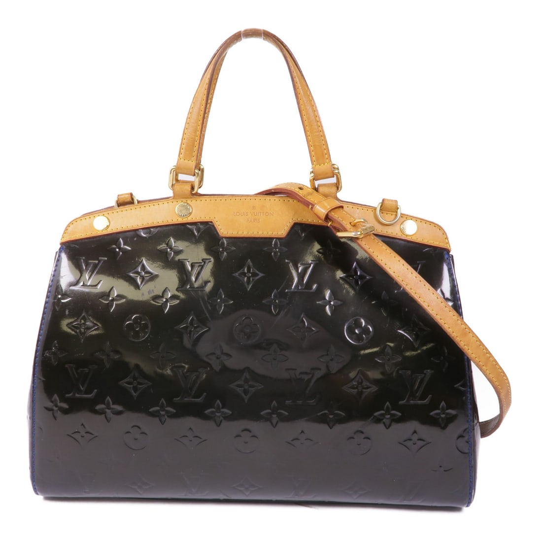 LOUIS VUITTON Blair MM 2 Way Shoulder Bag Monogram Vernis Grand Bleu (1 of 17)