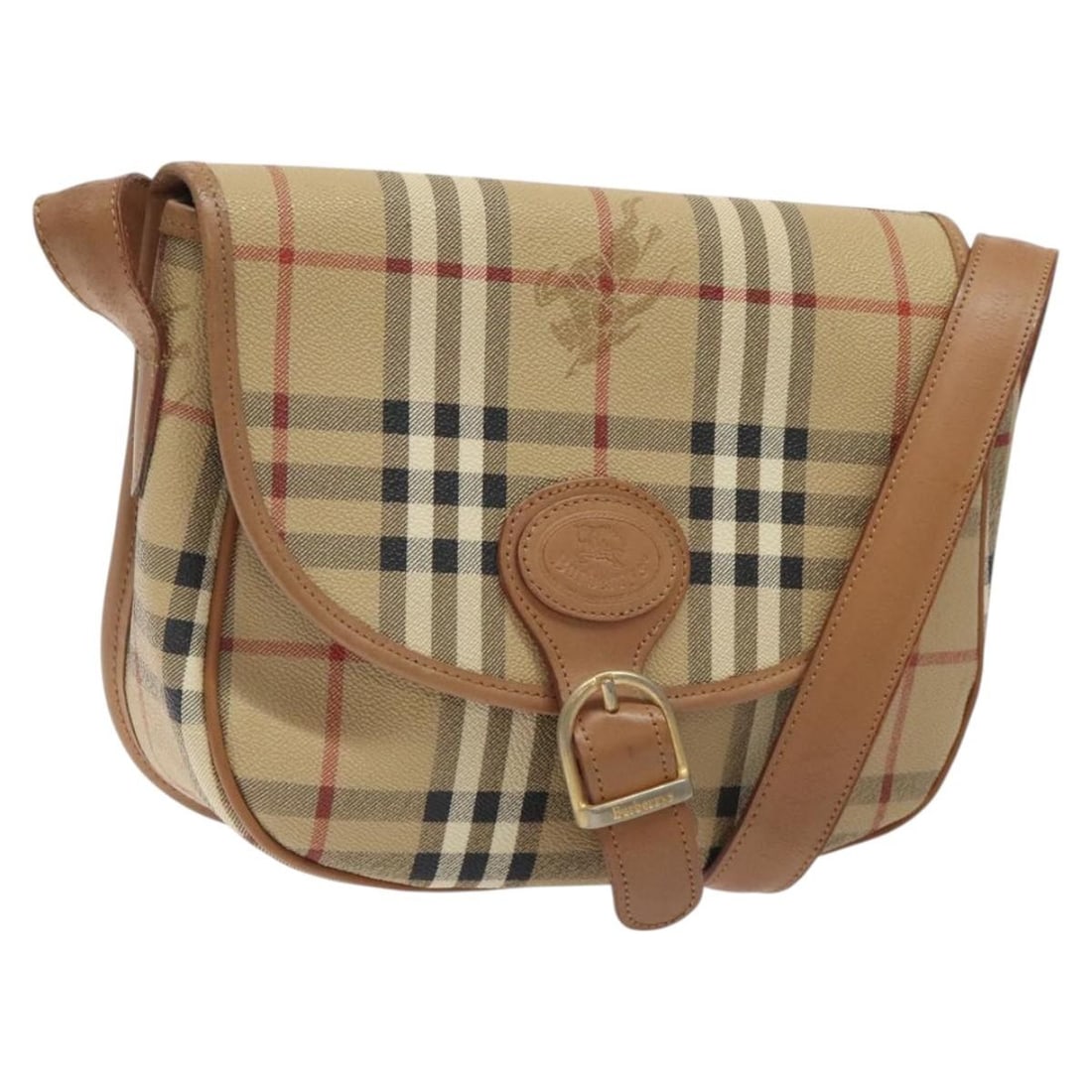 Burberrys Beige Gold Nova Check PVC Shoulder Bag Italy Auth BA2017: Burberrys Beige Gold Nova Check PVC Shoulder Bag Italy Auth BA2017 This Burberrys Nova Check Shoulder Bag is a stylish accessory crafted in Italy, featuring a chic combination of beige and gold PVC le