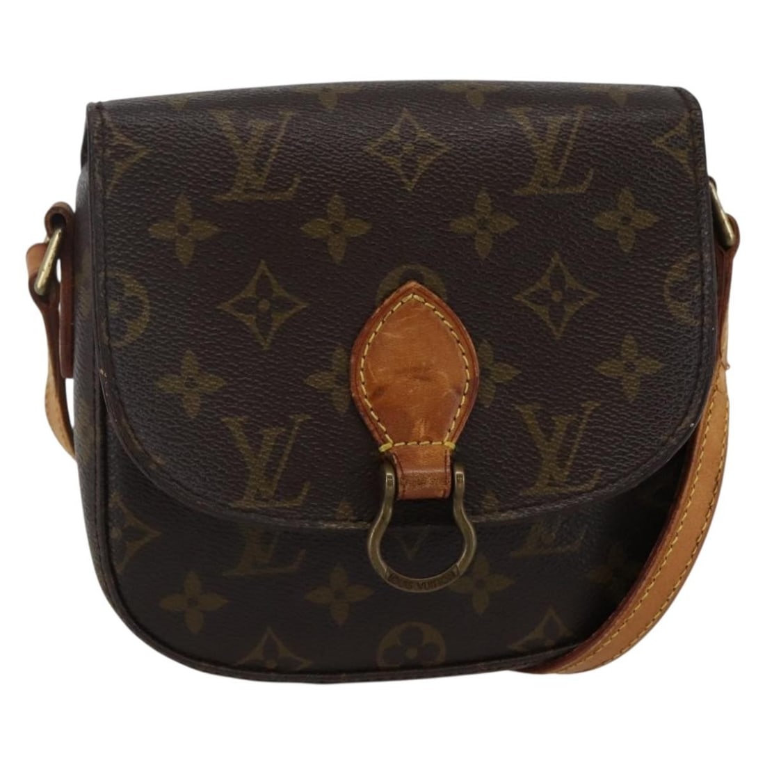 LOUIS VUITTON Monogram Saint Cloud PM Shoulder Bag M51244 Auth France (1 of 18)