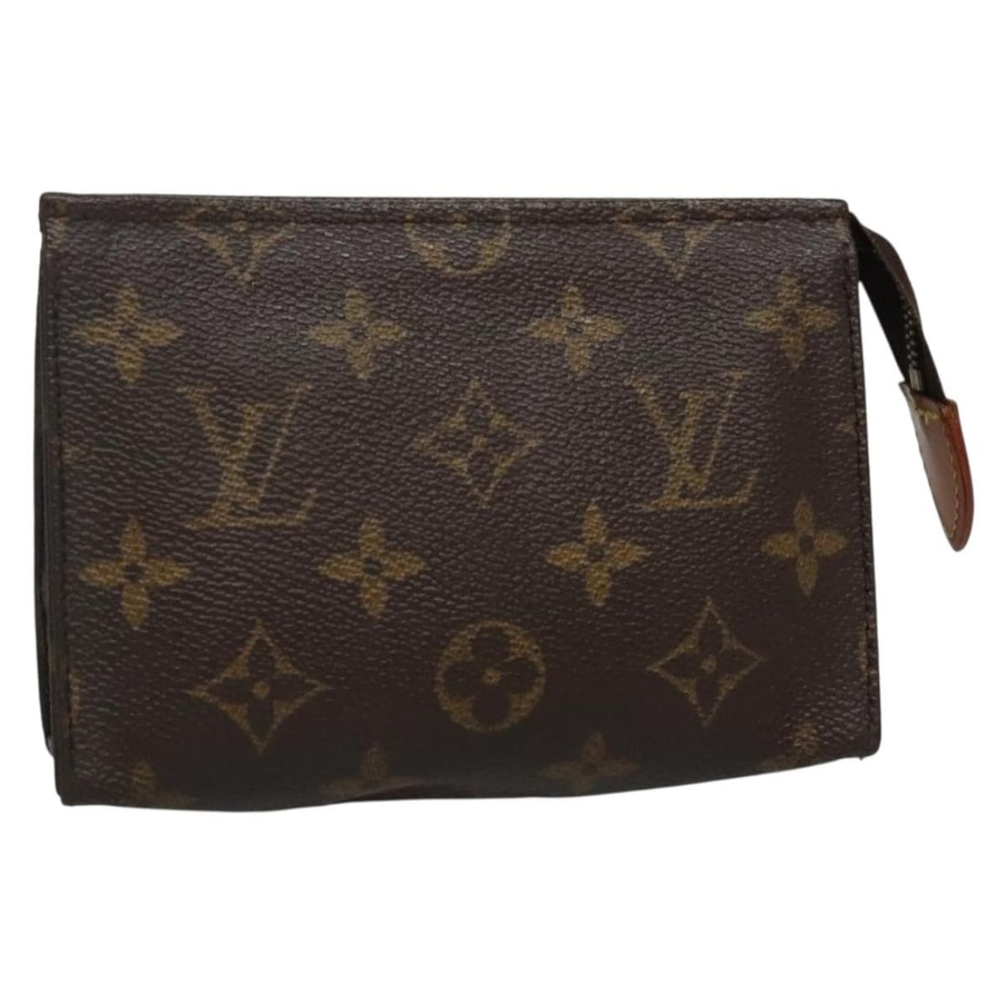 LOUIS VUITTON Monogram Poche Toilette 15 Pouch M47546 France: LOUIS VUITTON Monogram Poche Toilette 15 Pouch M47546 France This authentic LOUIS VUITTON Monogram Poche Toilette 15 Pouch (M47546) is a stylish accessory crafted from durable Monogram Canvas. The ext