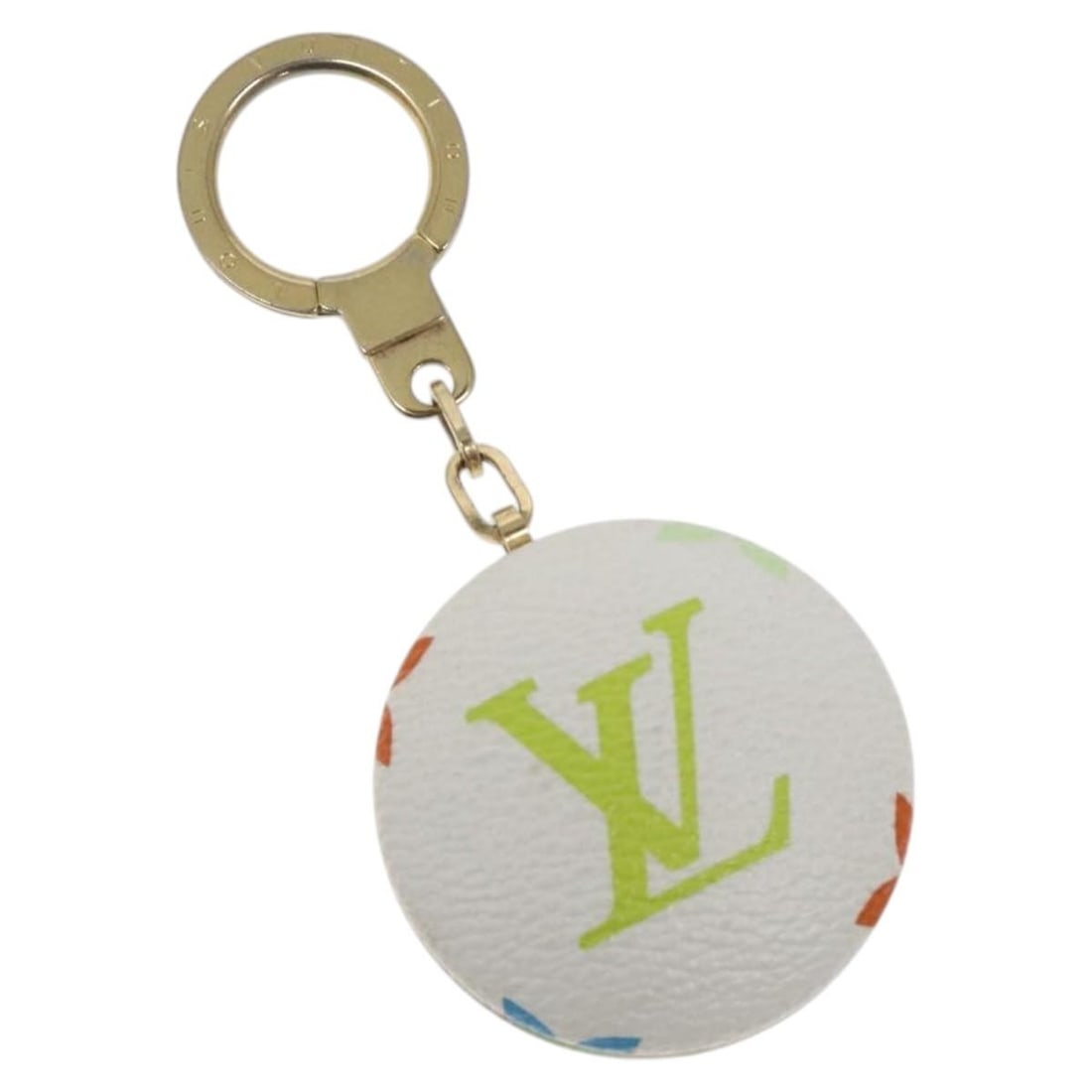 LOUIS VUITTON Monogram Multicolor Astropill Charm White M51911 France: LOUIS VUITTON Monogram Multicolor Astropill Charm White M51911 France This exquisite Louis Vuitton Monogram Multicolor Astropill Charm is a stylish accessory crafted from high-quality Monogram Multico