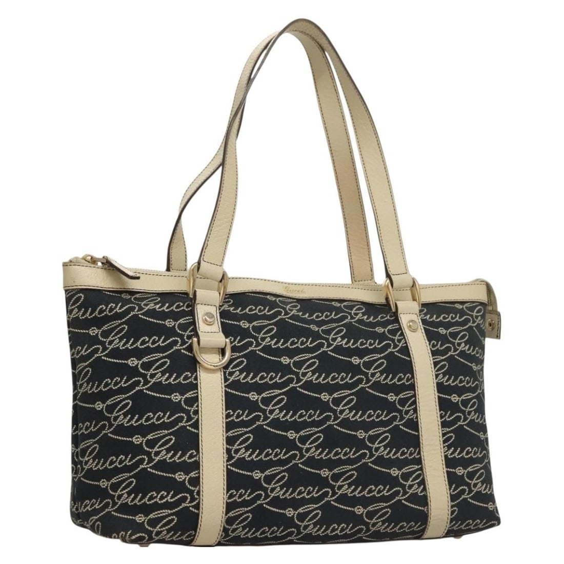 GUCCI 141470 Navy Gold Canvas Tote Bag Made in Italy: GUCCI 141470 Navy Gold Canvas Tote Bag Made in Italy This GUCCI Tote Bag is a stylish accessory made from durable canvas in a stunning navy and gold color scheme. Designed for practicality, it feature
