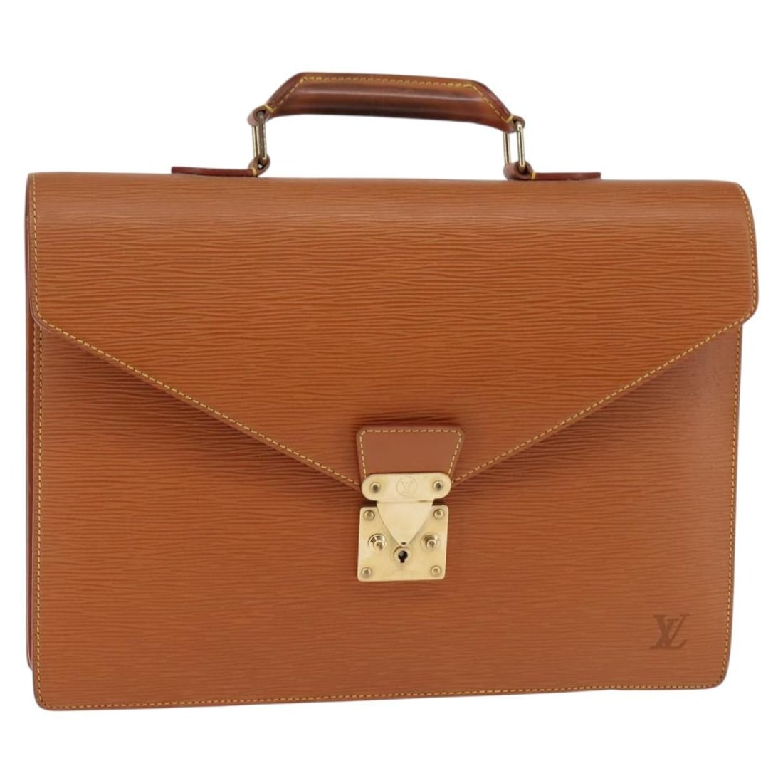LOUIS VUITTON Epi Serviette Conseiller Briefcase M54428 Zipangu Gold: LOUIS VUITTON Epi Serviette Conseiller Briefcase M54428 Zipangu Gold This Louis Vuitton Epi Serviette Conseiller Briefcase is a perfect blend of style and functionality. Crafted from premium Epi leath