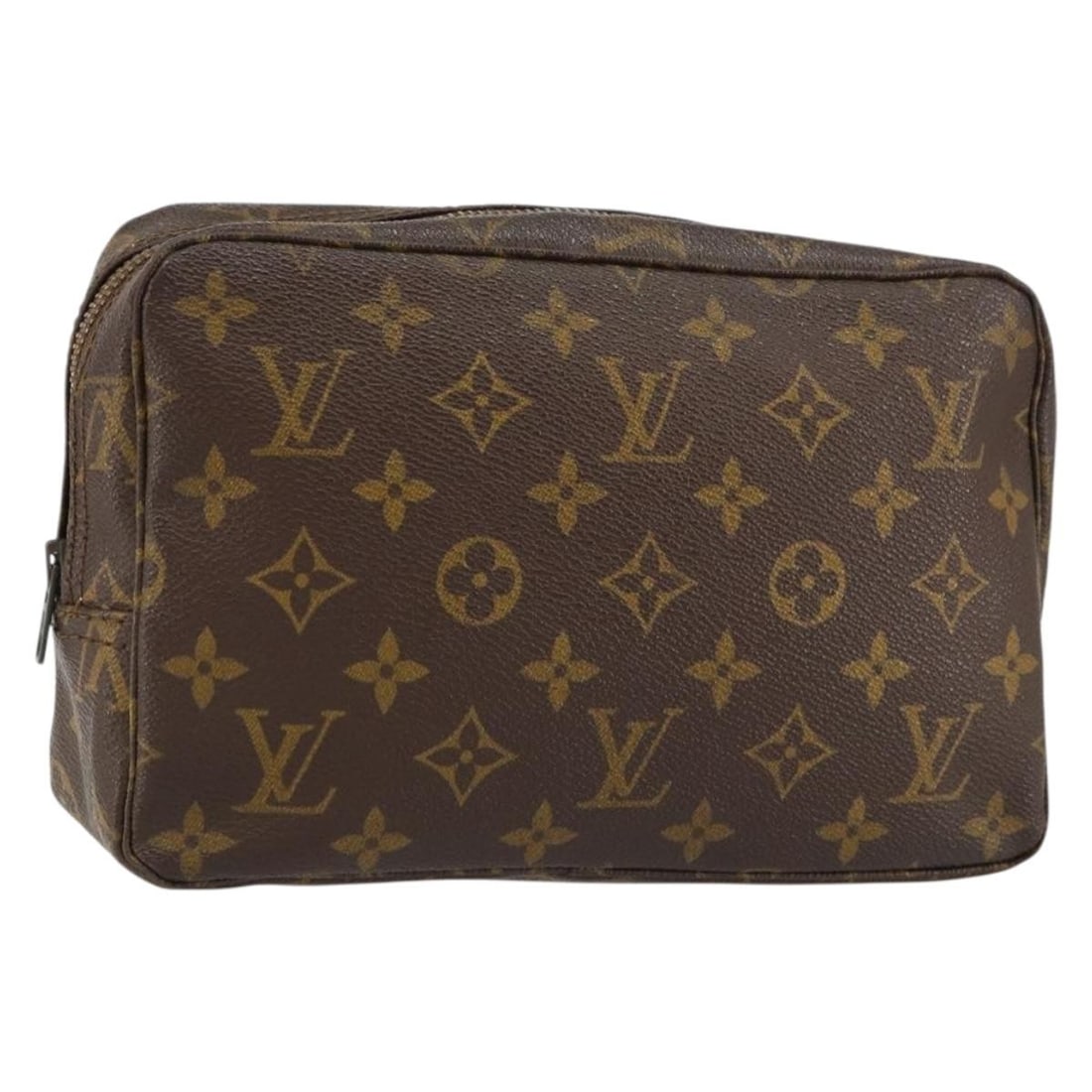 Louis Vuitton Monogram Canvas Trousse Toilette 23 M47524 Clutch: Louis Vuitton Monogram Canvas Trousse Toilette 23 M47524 Clutch This LOUIS VUITTON Monogram Trousse Toilette 23 clutch bag is crafted from signature monogram canvas and originates from France. The bag
