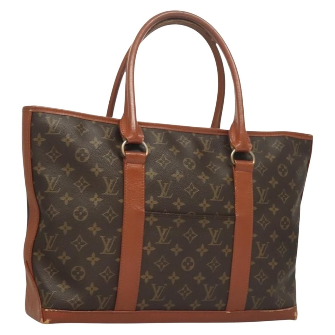 LOUIS VUITTON Monogram Sac Weekend PM Hand Bag M42425 France Auth: LOUIS VUITTON Monogram Sac Weekend PM Hand Bag M42425 France Auth This authentic LOUIS VUITTON Monogram Sac Weekend PM Hand Bag (M42425) is a stylish accessory crafted from durable Monogram Canvas, sh