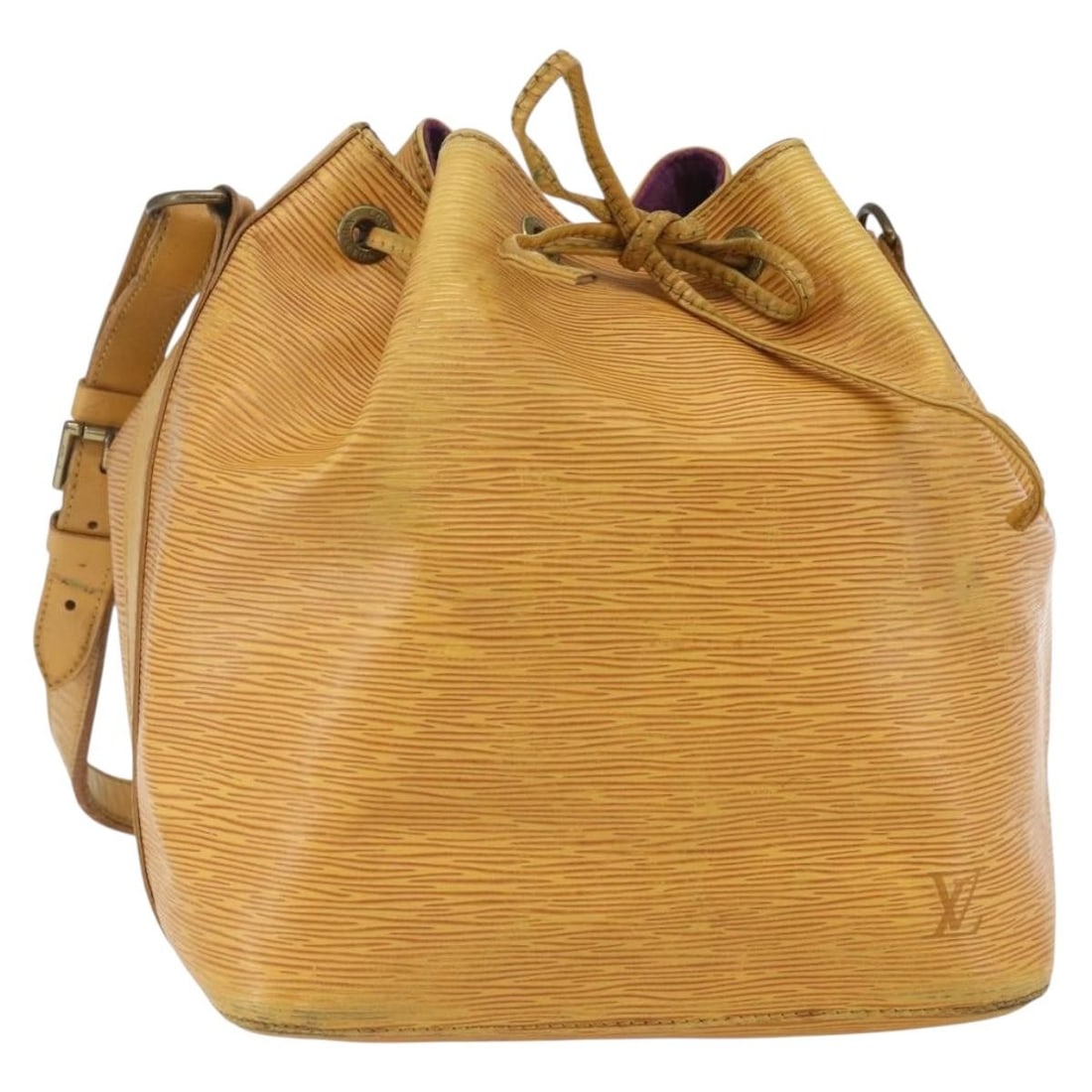 LOUIS VUITTON Epi Petit Noe Yellow Shoulder Bag M44109 Auth (1 of 18)