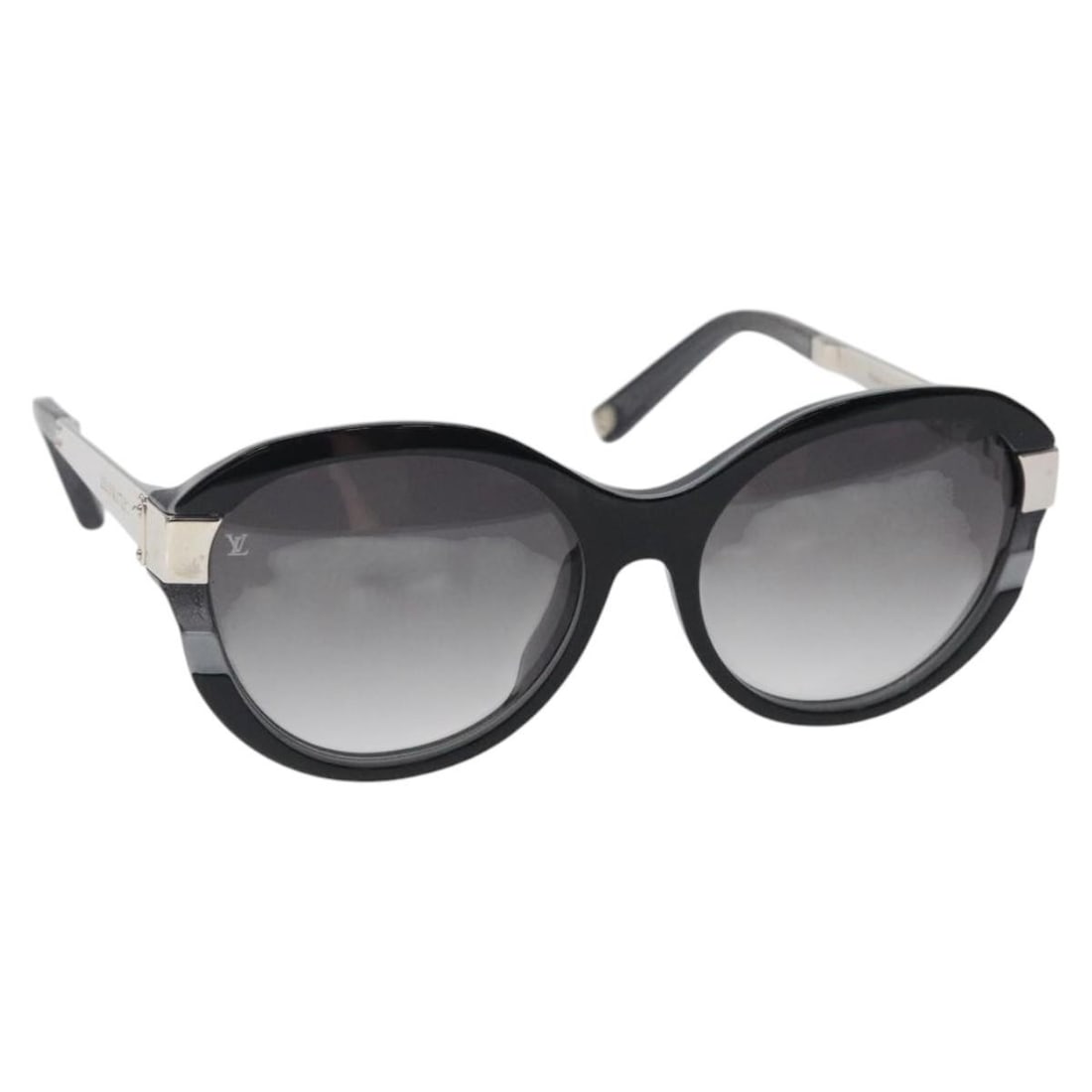 LOUIS VUITTON Petite Spencer Cat Eye Sunglasses Black Z0489E Authentic (1 of 13)
