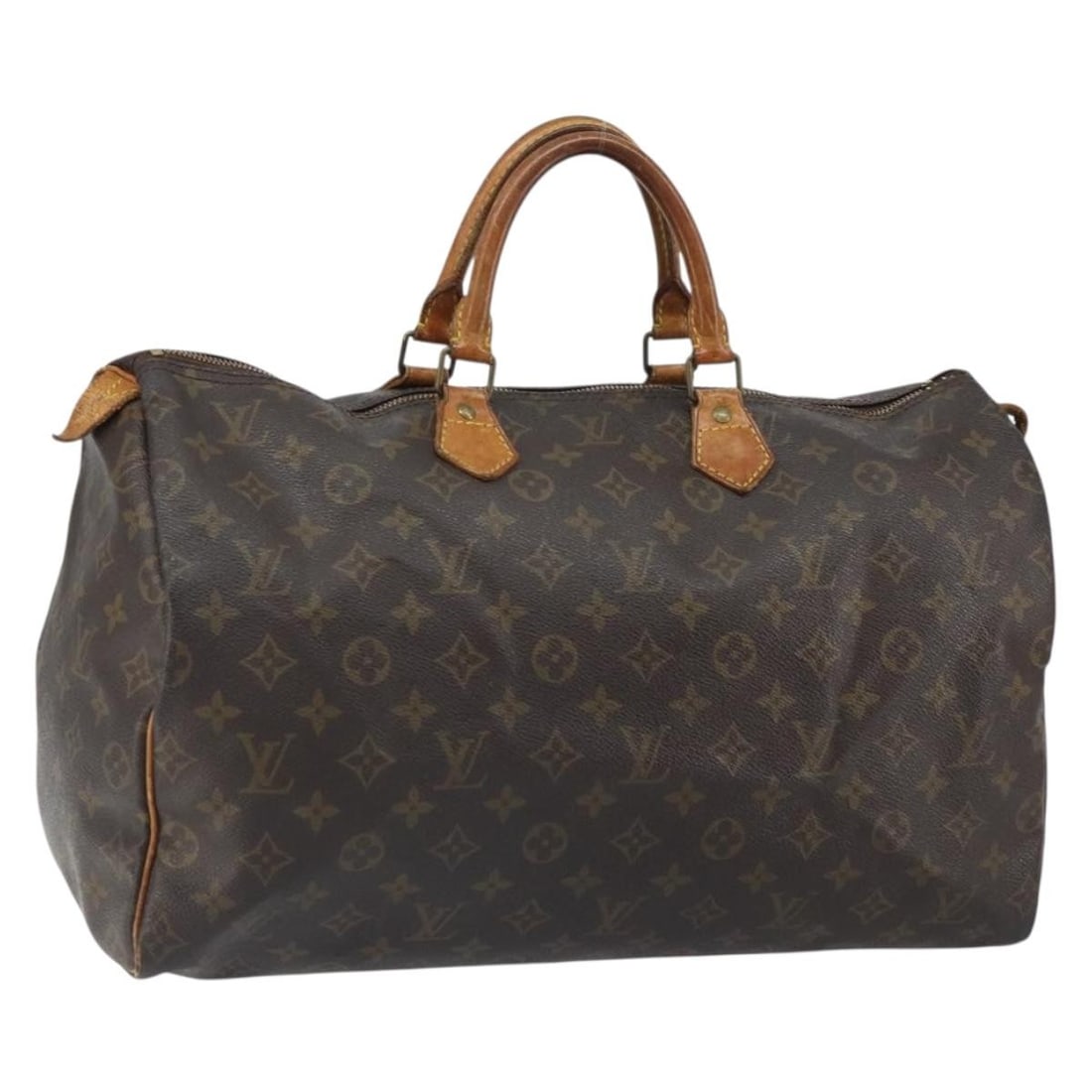 Louis Vuitton Speedy 40 Monogram Canvas Handbag M41522 France: Louis Vuitton Speedy 40 Monogram Canvas Handbag M41522 France This is a Louis Vuitton Monogram Speedy 40 handbag crafted from signature monogram canvas. The bag features a spacious interior and classi