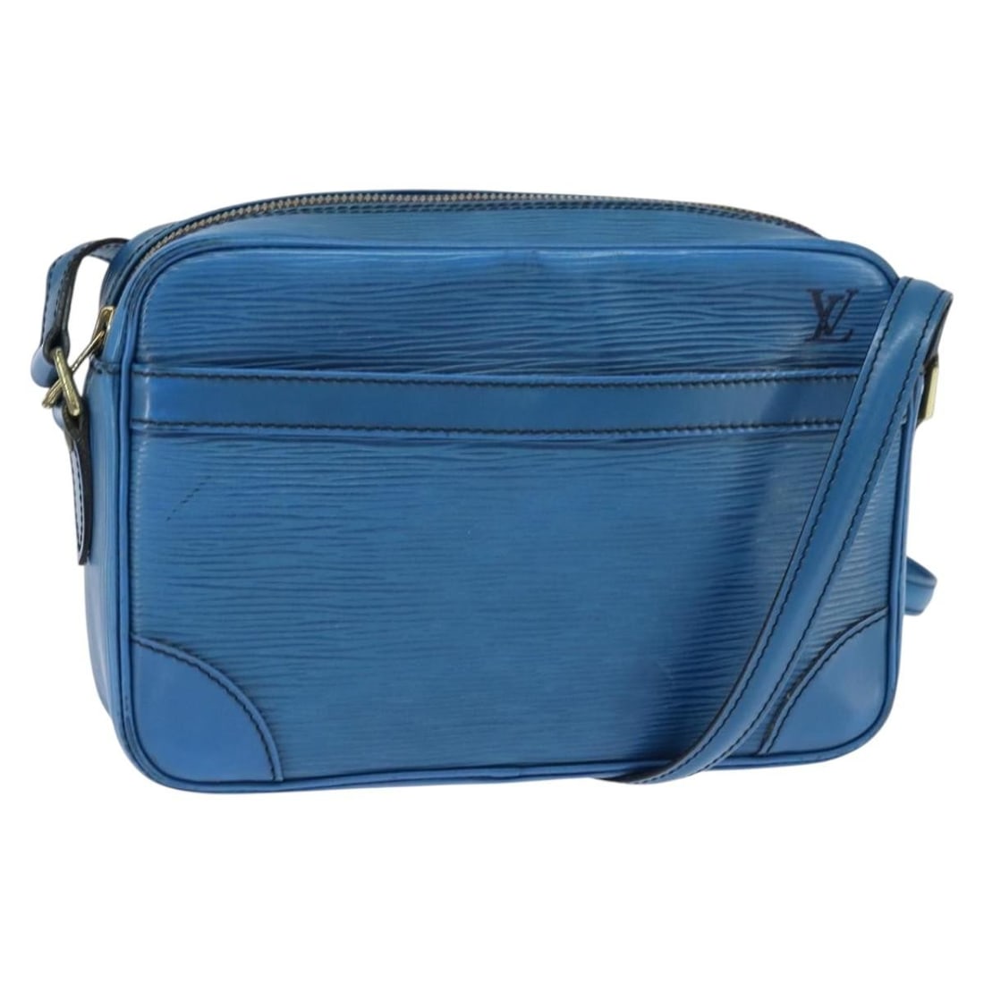 LOUIS VUITTON Epi Trocadero 23 Blue Shoulder Bag M52305 Authentic: LOUIS VUITTON Epi Trocadero 23 Blue Shoulder Bag M52305 Authentic Introducing the Louis Vuitton Epi Trocadero 23 Shoulder Bag in a striking blue hue. Crafted in France from premium Epi leather, this s