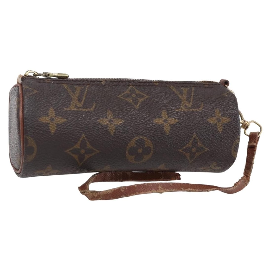 LOUIS VUITTON Monogram Papillon Pouch Auth France BA8353: LOUIS VUITTON Monogram Papillon Pouch Auth France BA8353 This LOUIS VUITTON Monogram Papillon Pouch is a stylish accessory crafted from luxurious Monogram Canvas and made in France. The exterior showc