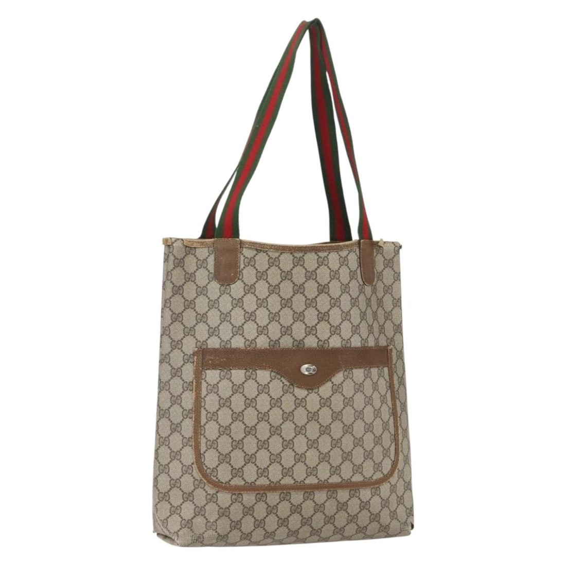 GUCCI GG Supreme Sherry Line Tote Bag Beige Red 120 02 003 Auth: GUCCI GG Supreme Sherry Line Tote Bag Beige Red 120 02 003 Auth This authentic GUCCI GG Supreme Web Sherry Line Tote Bag is an elegant accessory crafted in Italy from durable GG canvas. The chic beige