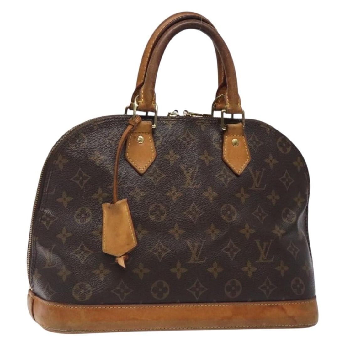 LOUIS VUITTON Monogram Alma PM Hand Bag M53151 Auth France (1 of 18)