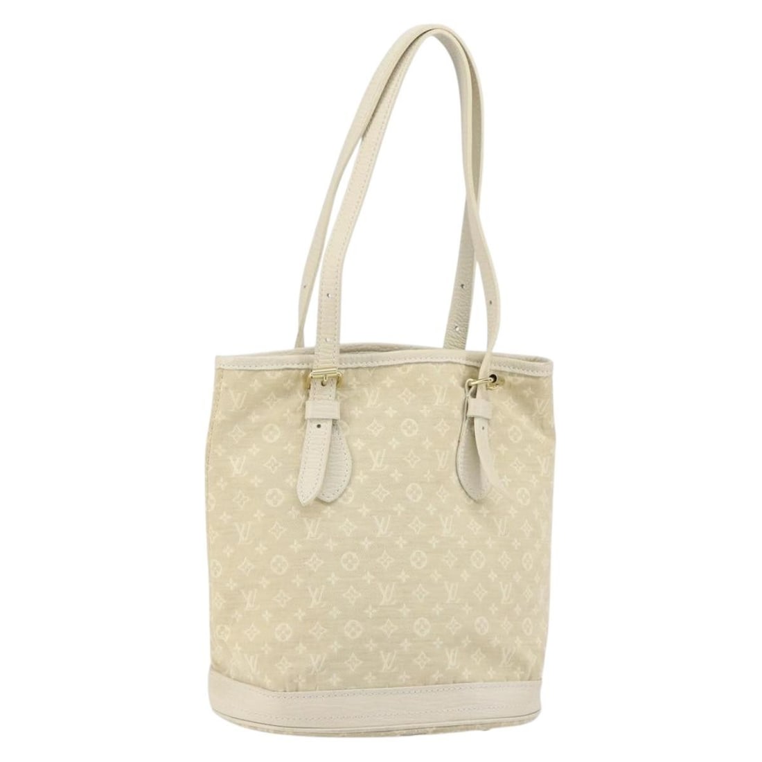 LOUIS VUITTON Monogram Mini Lin Bucket Bag Dunne M95316 Auth (1 of 18)