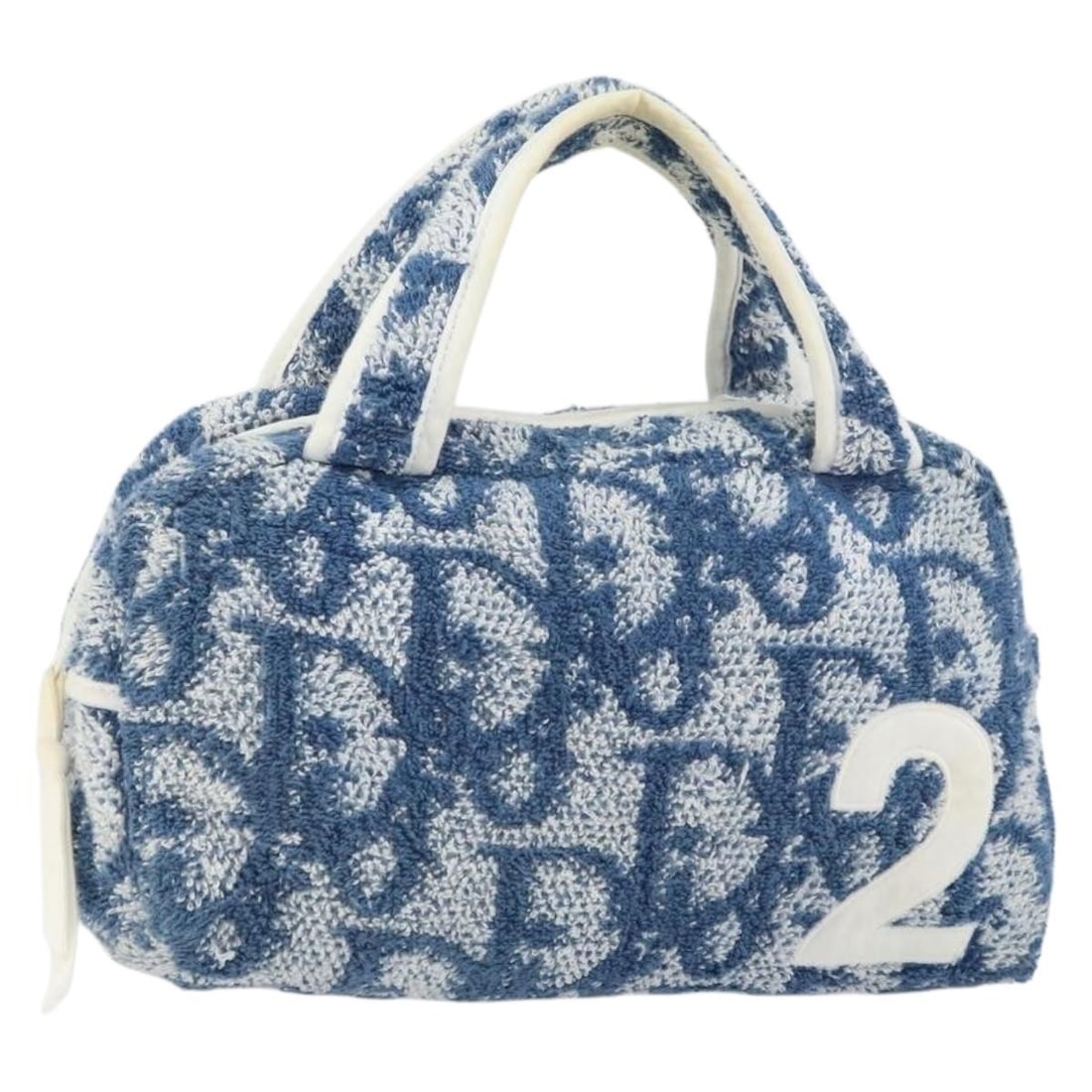 Christian Dior Trotter Canvas Hand Bag Blue Authenticated: Christian Dior Trotter Canvas Hand Bag Blue Authenticated This authentic Christian Dior Trotter Canvas Hand Bag showcases a stylish and functional design, perfect for any fashion-forward individual. C