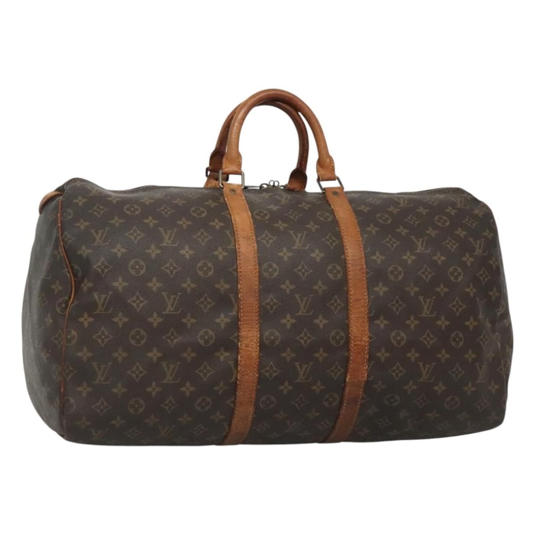 LOUIS VUITTON Monogram Keepall 55 Boston Bag M41424 Authentic Travel Bag: LOUIS VUITTON Monogram Keepall 55 Boston Bag M41424 Authentic Travel Bag This authentic LOUIS VUITTON Monogram Keepall 55 Boston Bag is a timeless travel companion crafted from high-quality Monogram C