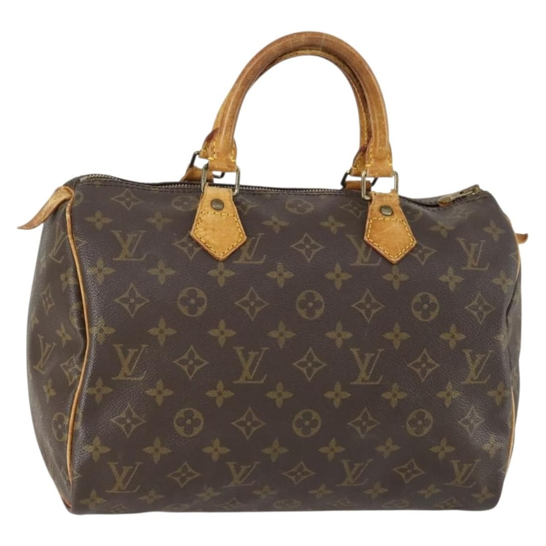 Louis Vuitton Speedy 30 Monogram Canvas Handbag M41526 France: Louis Vuitton Speedy 30 Monogram Canvas Handbag M41526 France This is a Louis Vuitton Monogram Speedy 30 handbag, crafted from iconic monogram canvas with a monogram color pattern. The bag was made in