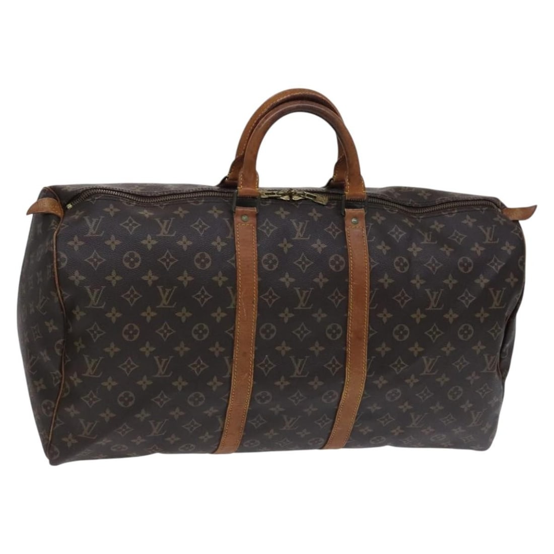 LOUIS VUITTON Monogram Keepall 55 Boston Bag M41424 Made in France (1 of 18)