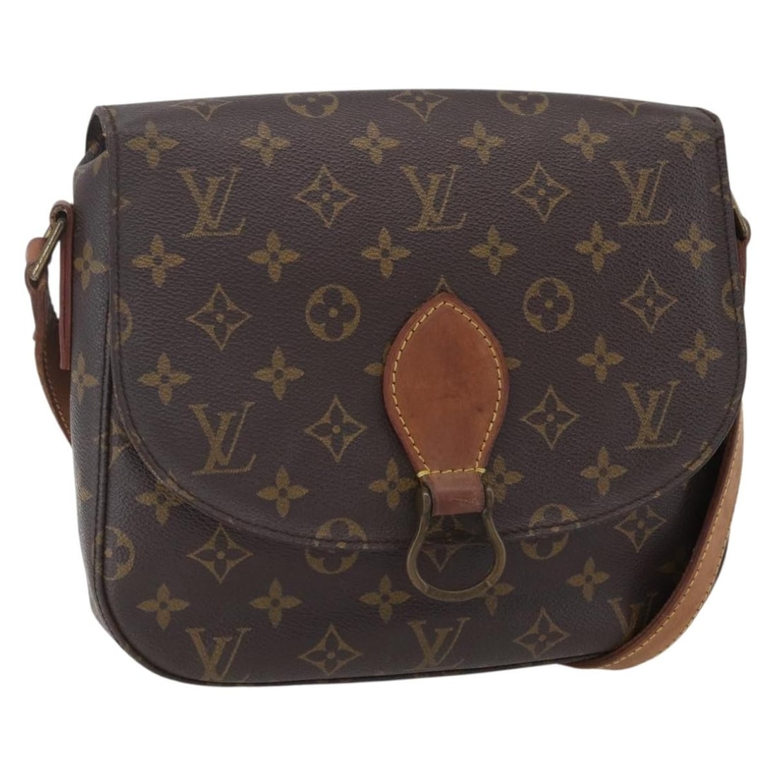 LOUIS VUITTON Monogram Saint Cloud GM Shoulder Bag M51242 Auth: LOUIS VUITTON Monogram Saint Cloud GM Shoulder Bag M51242 Auth This authentic LOUIS VUITTON Monogram Saint Cloud GM Shoulder Bag (Model M51242) is a classic piece made in France. Crafted from durable