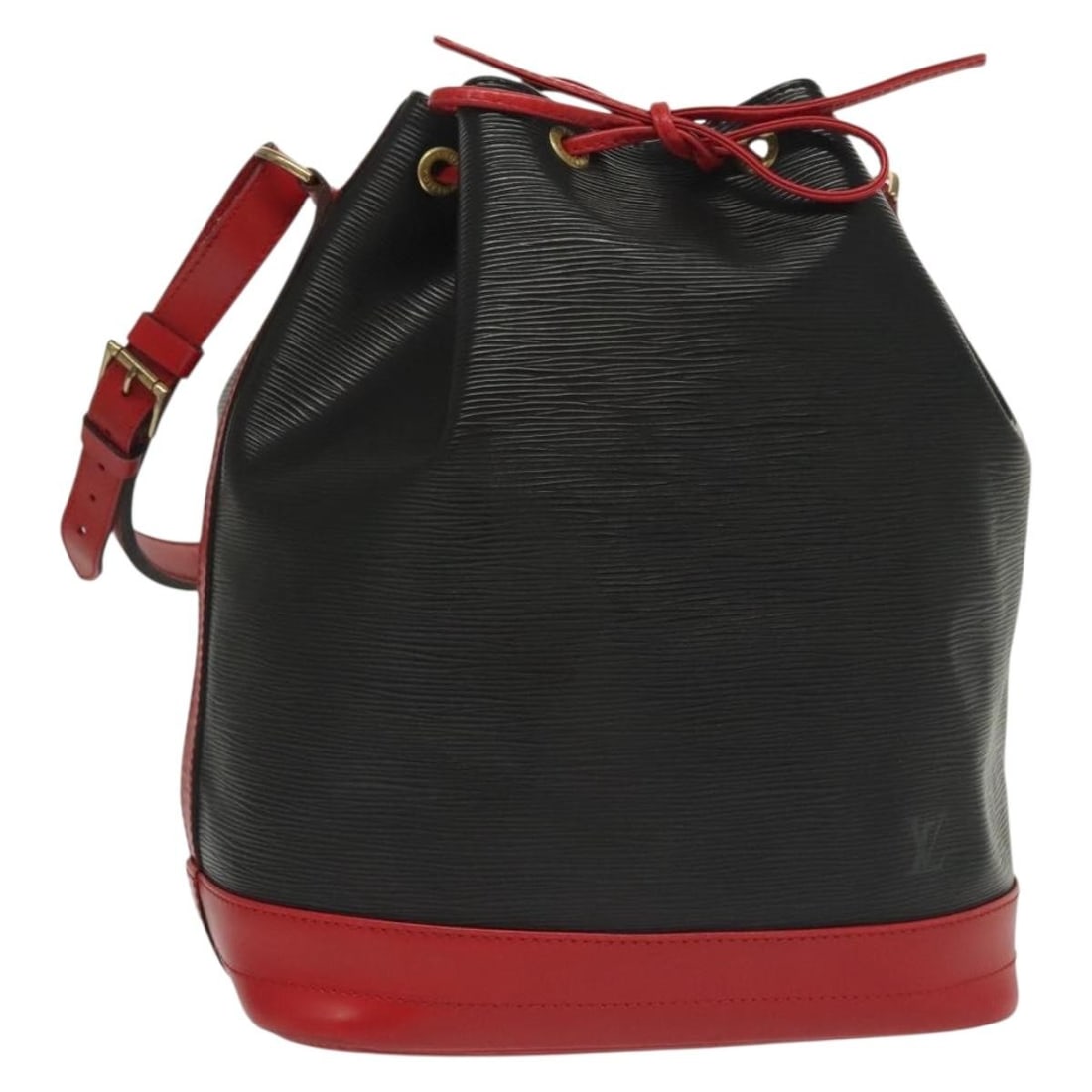 LOUIS VUITTON Epi Noe Bicolor Shoulder Bag Black Red M44017 Auth (1 of 18)