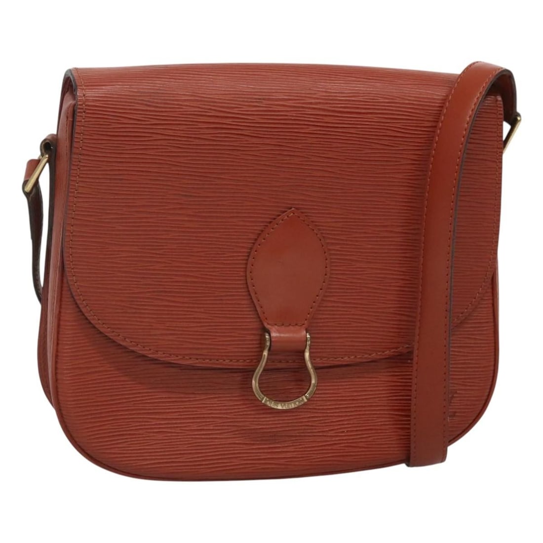 Louis Vuitton Epi Saint Cloud GM Shoulder Bag M52193 Brown Leather Auth (1 of 18)