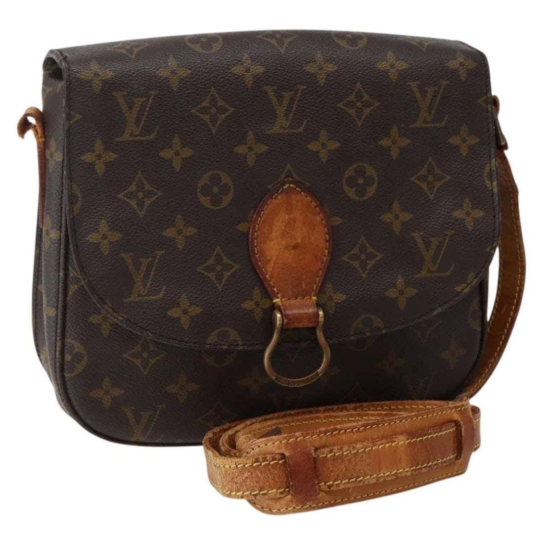 LOUIS VUITTON Monogram Saint Cloud GM Shoulder Bag M51242 Made in France: LOUIS VUITTON Monogram Saint Cloud GM Shoulder Bag M51242 Made in France This authentic LOUIS VUITTON Monogram Saint Cloud GM Shoulder Bag (M51242) is a timeless accessory crafted from durable monogra