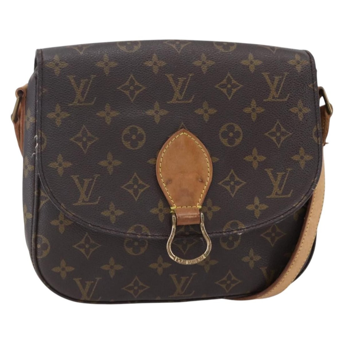LOUIS VUITTON Monogram Saint Cloud GM Shoulder Bag M51242 Authentic France: LOUIS VUITTON Monogram Saint Cloud GM Shoulder Bag M51242 Authentic France Introducing the Louis Vuitton Monogram Saint Cloud GM Shoulder Bag, a classic piece from the luxury brand known for its timel