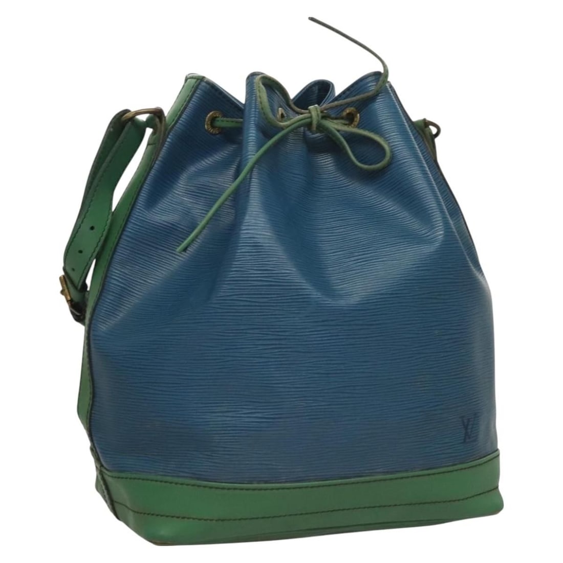 LOUIS VUITTON Epi Noe Bicolor Shoulder Bag Green Blue M44044 (1 of 18)