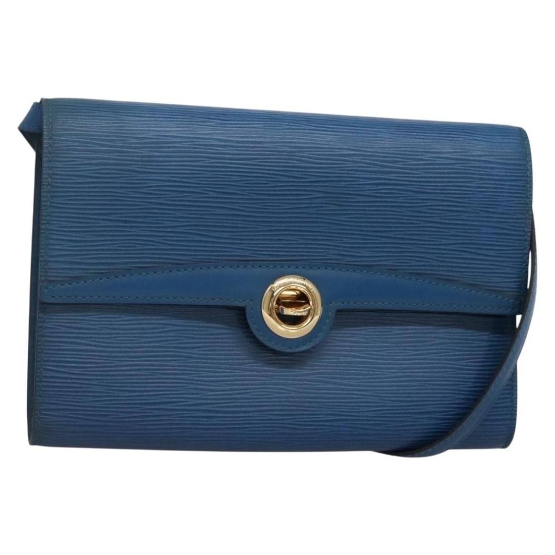 LOUIS VUITTON Epi Pochette Arche Shoulder Bag Blue M52575 Made in France: LOUIS VUITTON Epi Pochette Arche Shoulder Bag Blue M52575 Made in France This LOUIS VUITTON Epi Pochette Arche Shoulder Bag is crafted from luxurious Epi Leather in a vibrant blue hue. Designed for ve