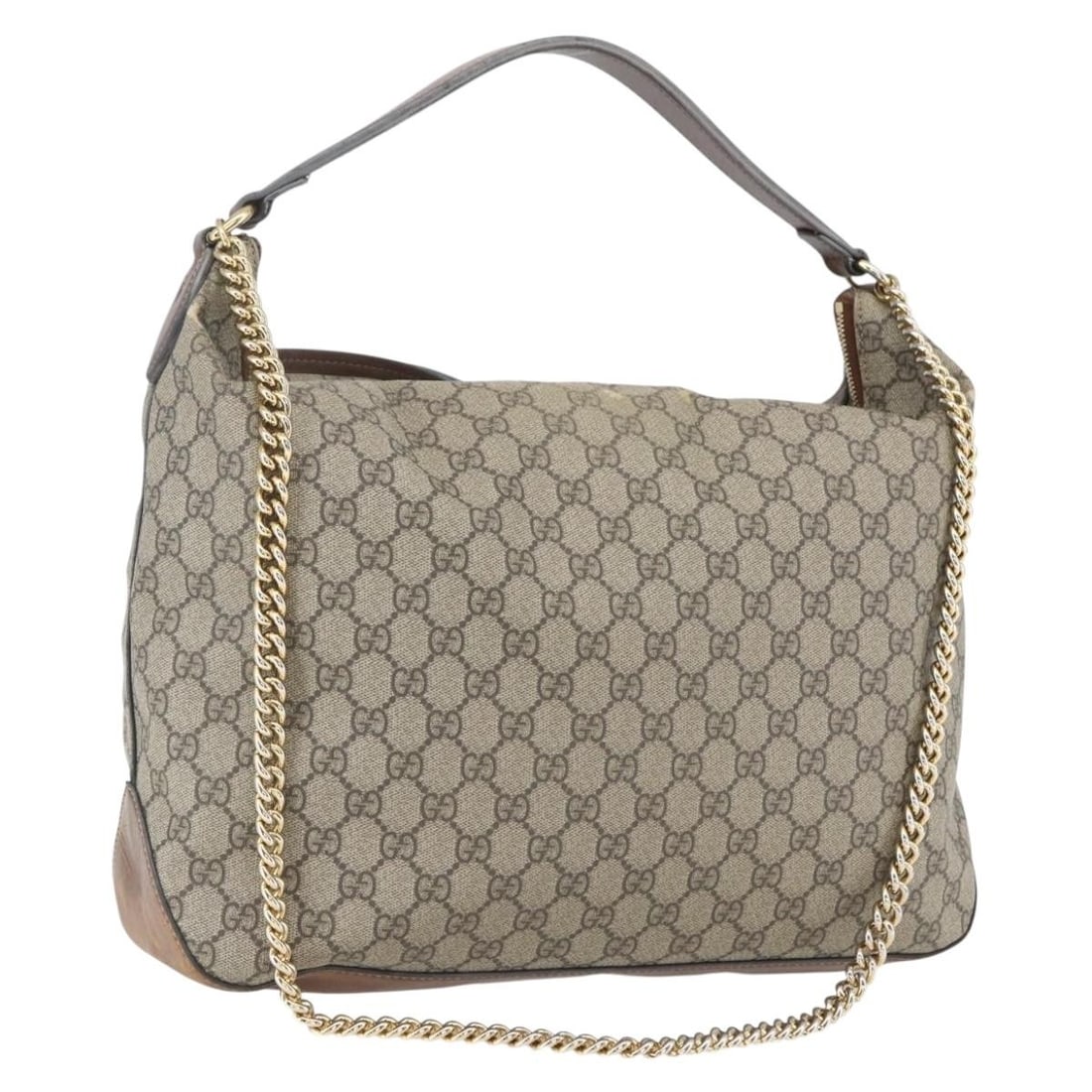 Gucci GG Supreme Beige Gold 477324 PVC Leather Shoulder Bag from Italy (1 of 18)