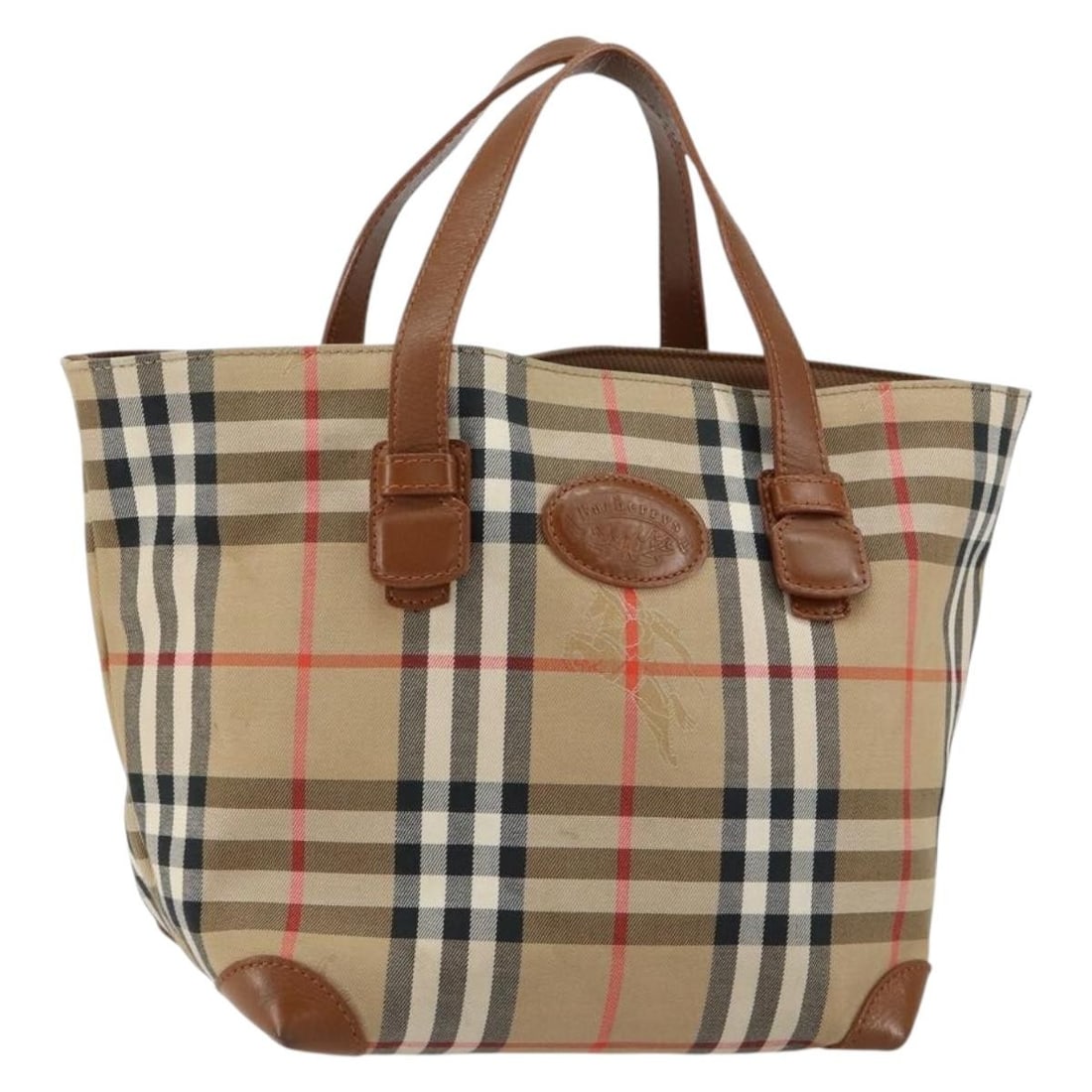 Burberrys Nova Check Hand Bag Beige Gold Canvas Auth BA8044: Burberrys Nova Check Hand Bag Beige Gold Canvas Auth BA8044 This Burberrys Nova Check Hand Bag is a stylish accessory crafted from durable canvas in a sophisticated beige and gold color scheme. With a