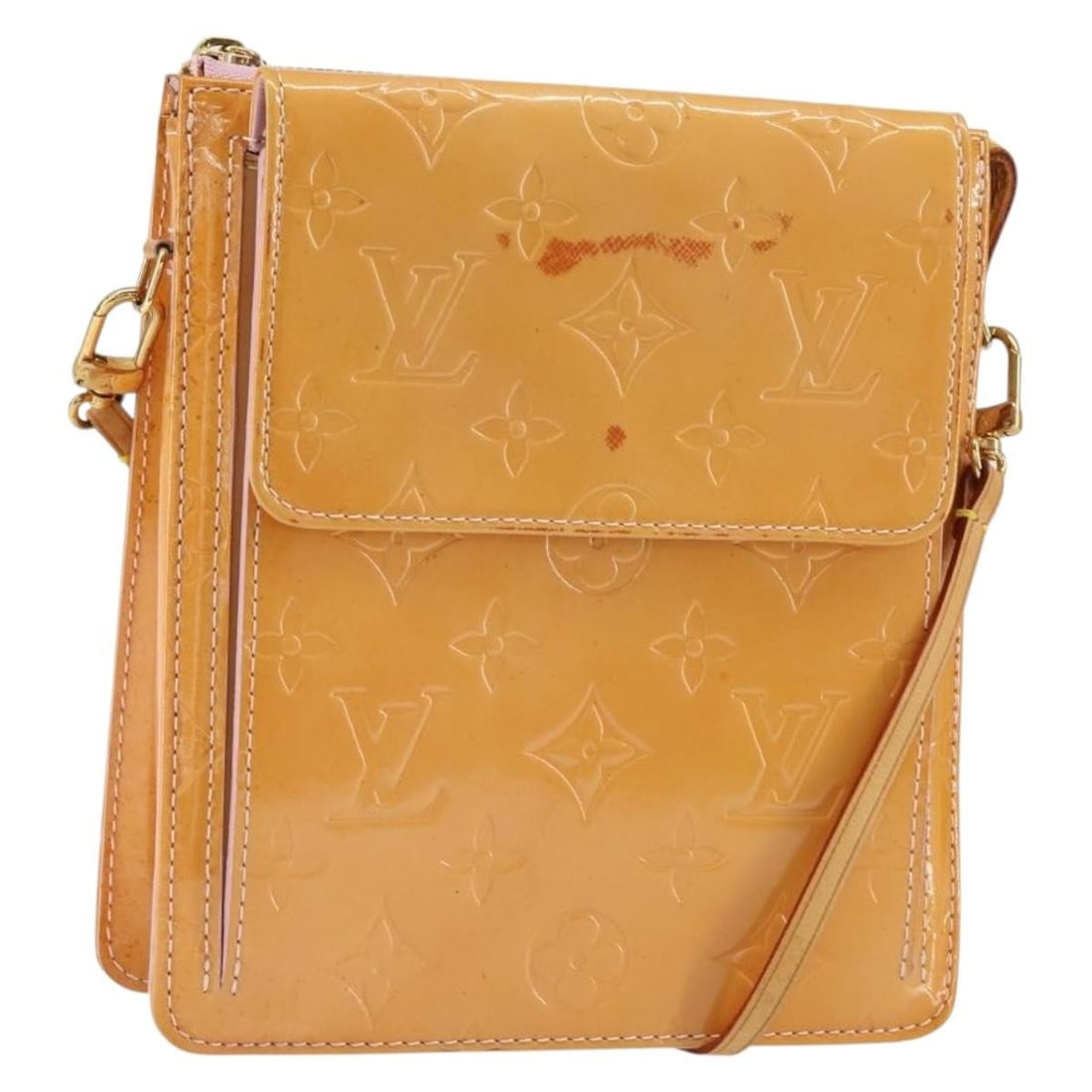 LOUIS VUITTON Monogram Vernis Motto Pouch Marshmallow Pink M91312 Auth: LOUIS VUITTON Monogram Vernis Motto Pouch Marshmallow Pink M91312 Auth This stylish LOUIS VUITTON Monogram Vernis Motto Pouch in Marshmallow Pink is a chic accessory that combines functionality with h