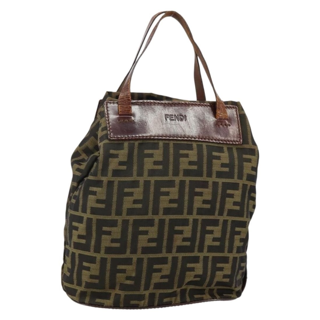 FENDI Zucca Canvas Hand Bag Black Brown Italy Authentic: FENDI Zucca Canvas Hand Bag Black Brown Italy Authentic This authentic FENDI Zucca Canvas Hand Bag combines iconic style with practical design. Crafted in Italy, this handbag features a sophisticated