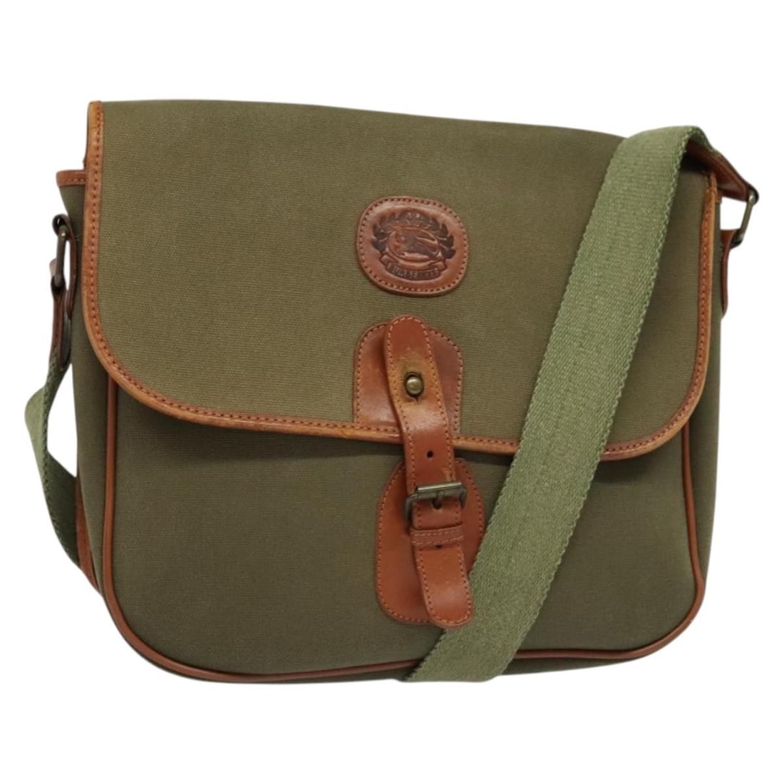 Burberrys Khaki Canvas Shoulder Bag Adjustable Strap (1 of 18)