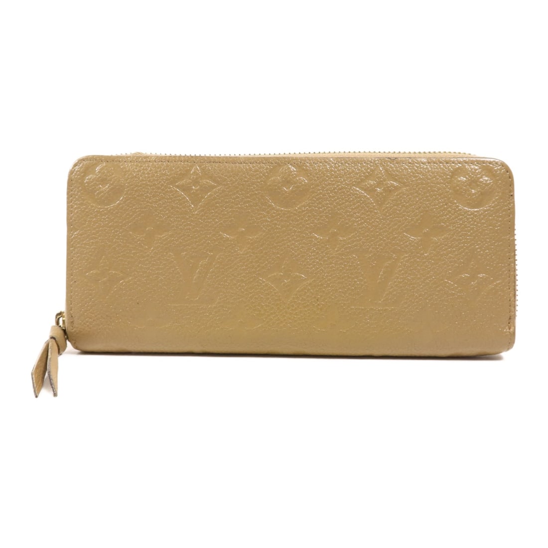 LOUIS VUITTON Monogram Empreinte GHW L-Zipper Long Wallet Brown: LOUIS VUITTON Monogram Empreinte GHW L-Zipper Long Wallet Brown This Louis Vuitton long wallet features a stylish L-shaped zipper design crafted from premium calfskin (cowhide) leather in a rich brown