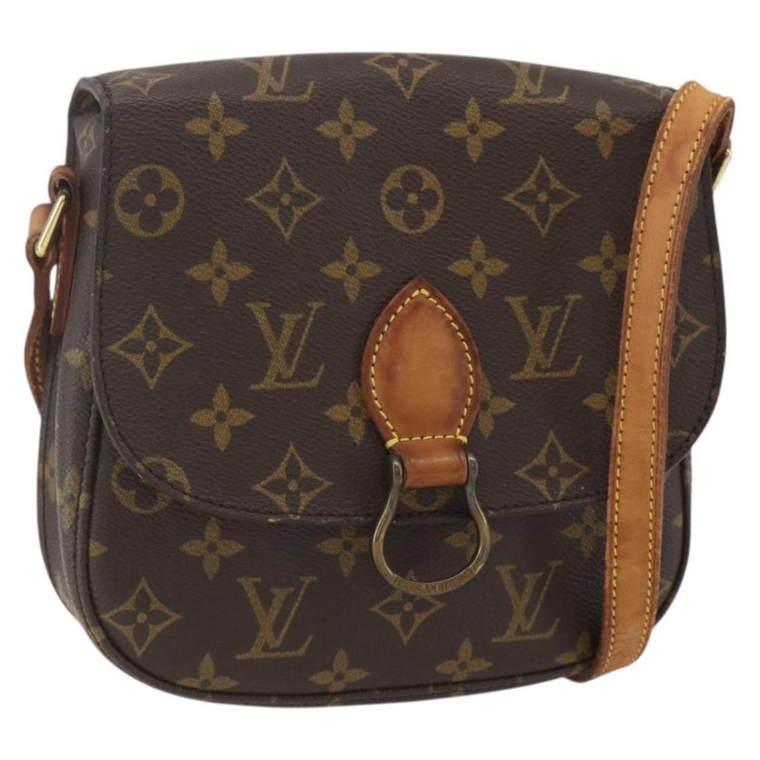 LOUIS VUITTON Monogram Saint Cloud MM Shoulder Bag M51243 Auth: LOUIS VUITTON Monogram Saint Cloud MM Shoulder Bag M51243 Auth This authentic Louis Vuitton Monogram Saint Cloud MM Shoulder Bag (M51243) is a stylish accessory that effortlessly combines luxury and f