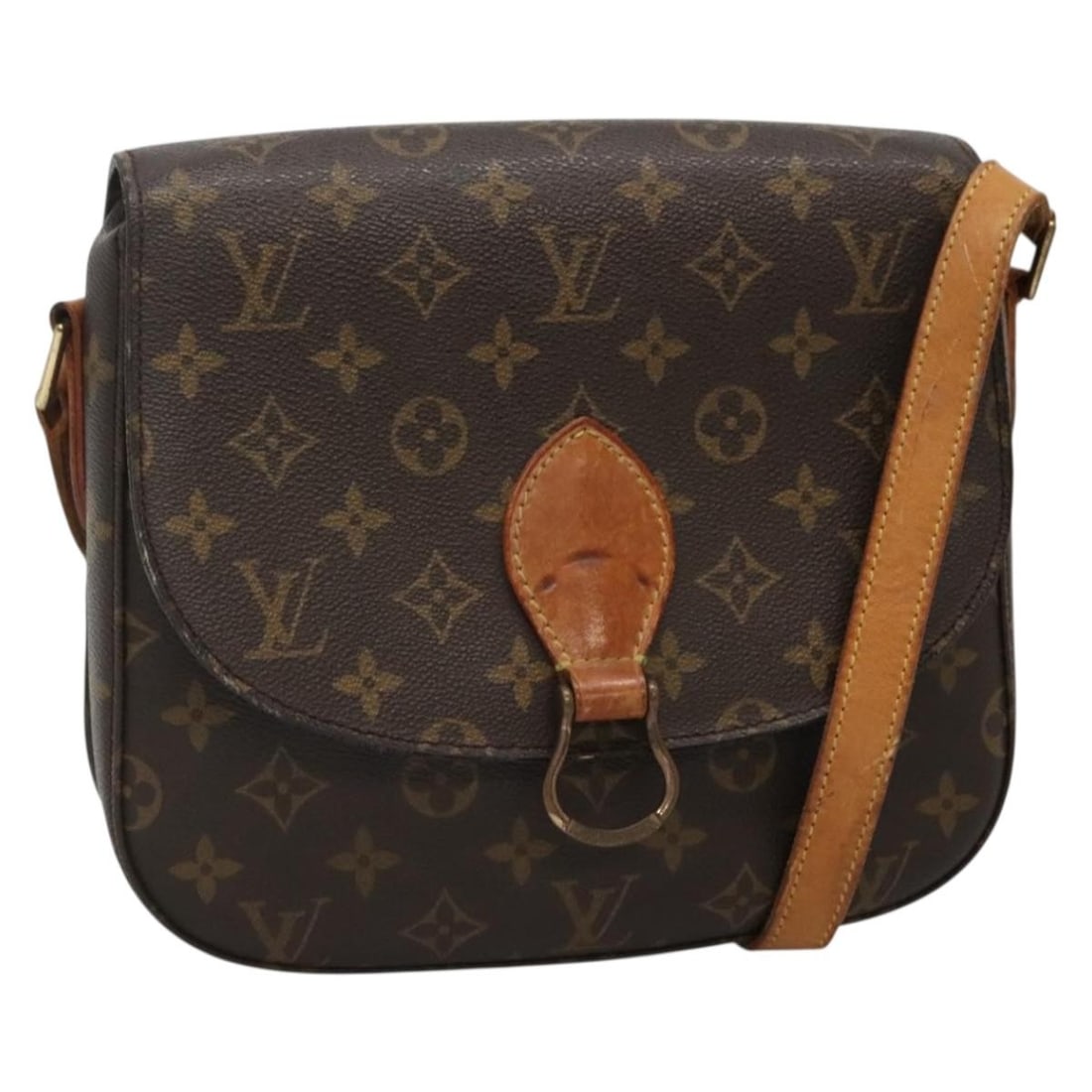 Authentic LOUIS VUITTON Monogram Saint Cloud GM Shoulder Bag M51242: Authentic LOUIS VUITTON Monogram Saint Cloud GM Shoulder Bag M51242 This Louis Vuitton Monogram Saint Cloud GM Shoulder Bag (M51242) is an iconic piece crafted from durable Monogram Canvas, showcasing