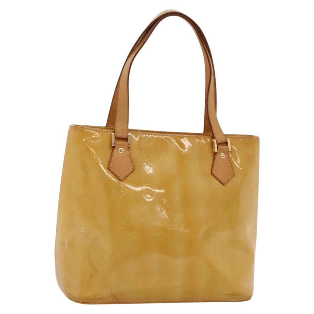 LOUIS VUITTON Monogram Vernis Houston Hand Bag Beige M91004 Authentic Luxury: LOUIS VUITTON Monogram Vernis Houston Hand Bag Beige M91004 Authentic Luxury This exquisite Louis Vuitton Monogram Vernis Houston Hand Bag is a stylish accessory crafted from high-quality patent leath