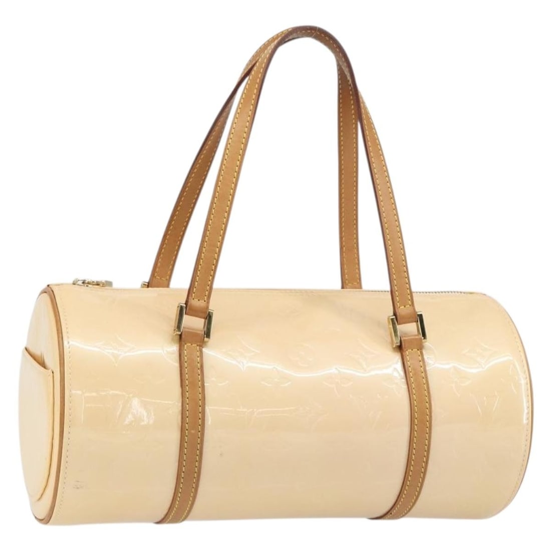 LOUIS VUITTON Monogram Vernis Bedford Hand Bag Marshmallow Pink M91308 Auth (1 of 18)