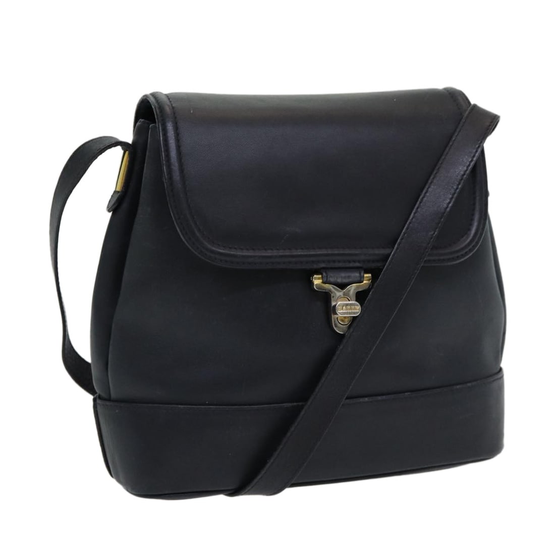 BALLY Black Leather Shoulder Bag Made in Italy (1 of 18)