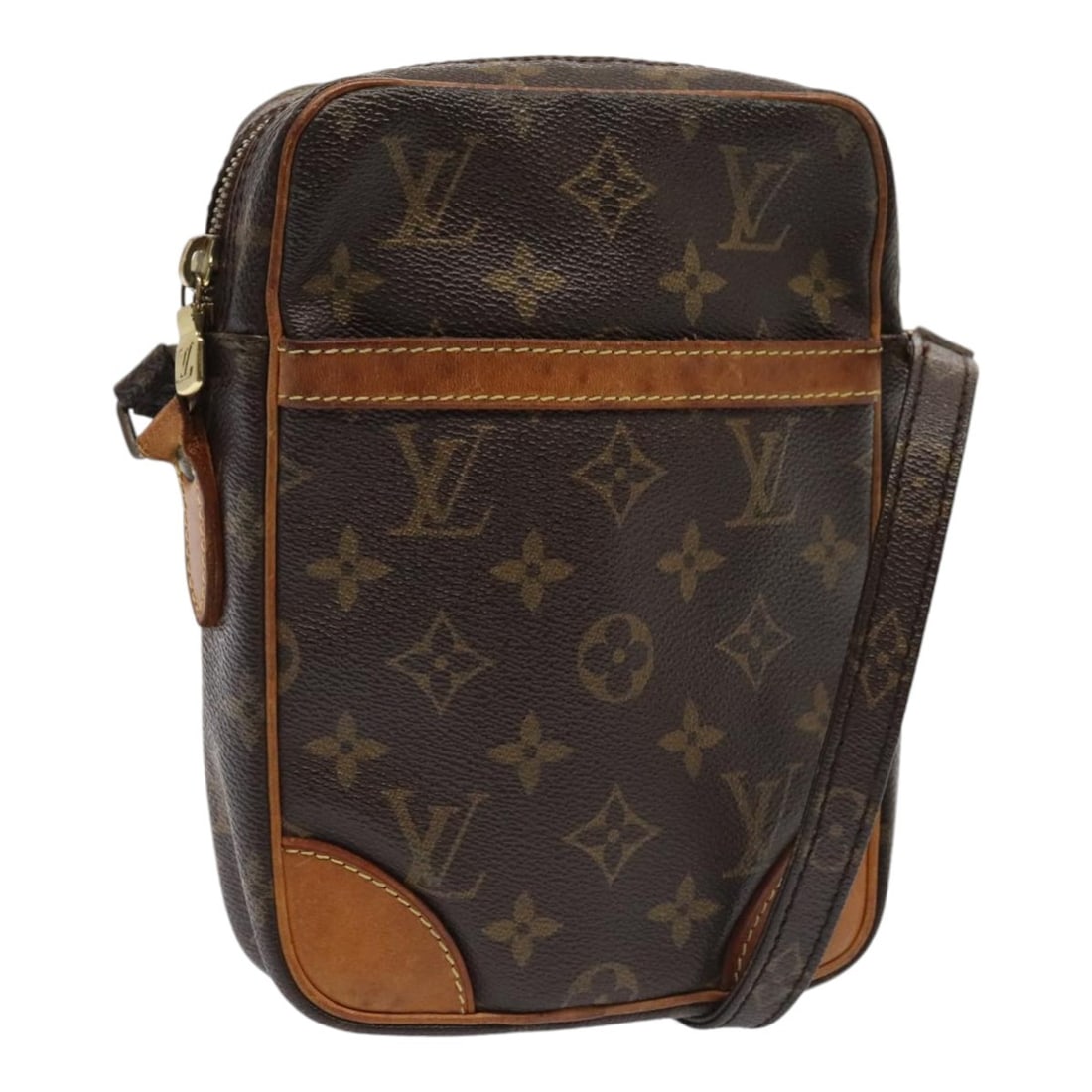 LOUIS VUITTON Monogram Danube Shoulder Bag M45266 Auth France: LOUIS VUITTON Monogram Danube Shoulder Bag M45266 Auth France This authentic LOUIS VUITTON Monogram Danube Shoulder Bag (Model: M45266) is a stylish accessory crafted from durable Monogram Canvas. Wit