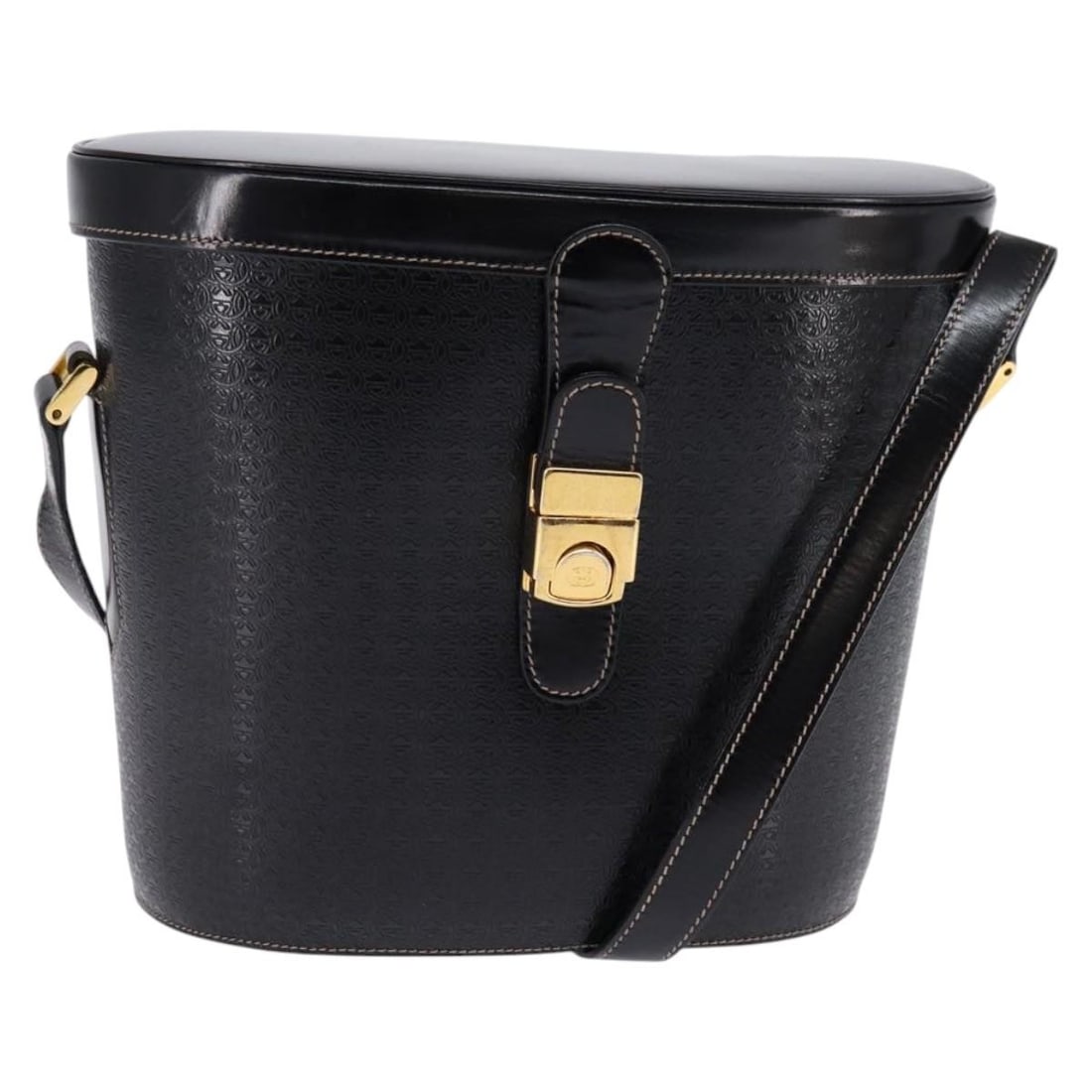 GUCCI Interlocking Shoulder Bag Black Gold Leather 001 33 0998 Auth: GUCCI Interlocking Shoulder Bag Black Gold Leather 001 33 0998 Auth This elegant GUCCI Interlocking Shoulder Bag showcases a sophisticated blend of black leather with gold accents, making it a perfect