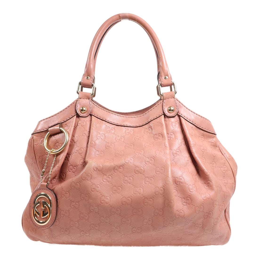 GUCCI GG GHW Pink Calfskin Leather Shoulder Bag 211944 (1 of 18)