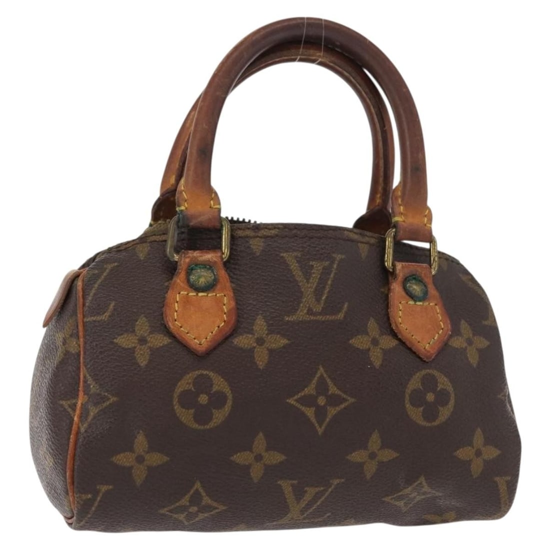 LOUIS VUITTON Monogram Mini Speedy Hand Bag M41534 Authentic France (1 of 18)