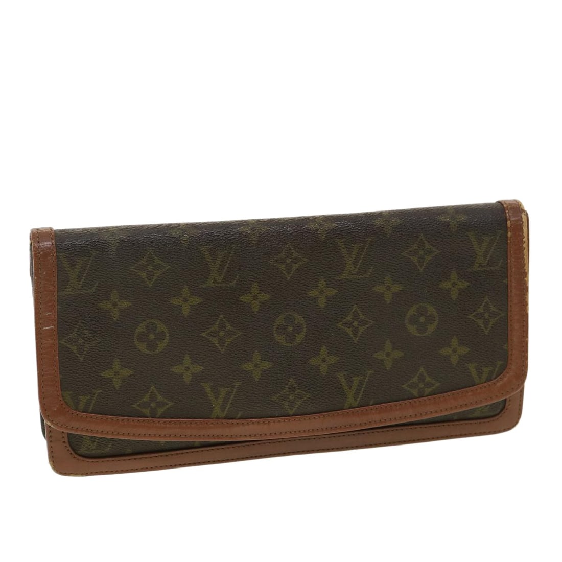 LOUIS VUITTON Monogram Pochette Dam GM Clutch Bag M51810 Auth (1 of 18)