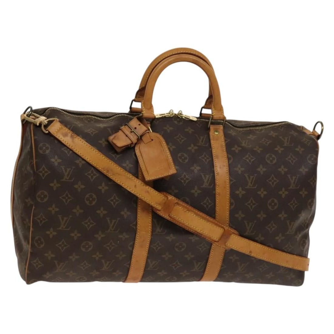LOUIS VUITTON Monogram Keepall Bandouliere 50 Boston Bag M41416 Auth (1 of 18)