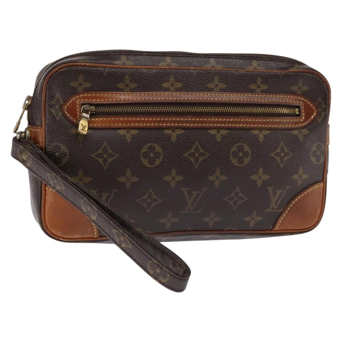 Louis Vuitton Monogram Marly Dragonne GM Clutch Bag M51825 Authentic France: Louis Vuitton Monogram Marly Dragonne GM Clutch Bag M51825 Authentic France The LOUIS VUITTON Monogram Marly Dragonne GM Clutch Bag is a stylish accessory crafted from durable Monogram Canvas, showcas