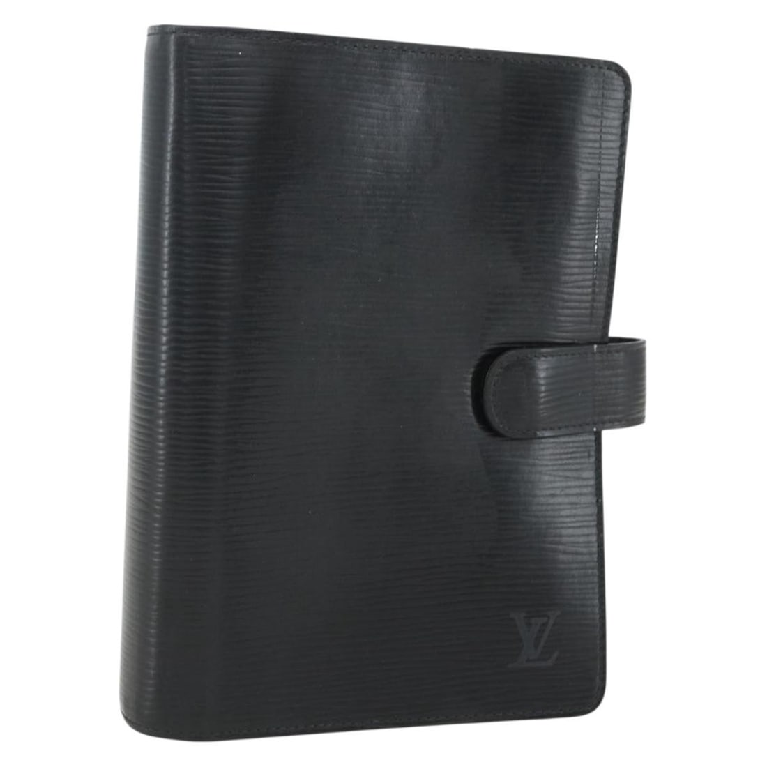 LOUIS VUITTON Epi Leather Black Agenda MM Day Planner R20042: LOUIS VUITTON Epi Leather Black Agenda MM Day Planner R20042 This authentic Louis Vuitton Epi Agenda MM Day Planner Cover in classic black is a stylish and functional accessory for your planning needs