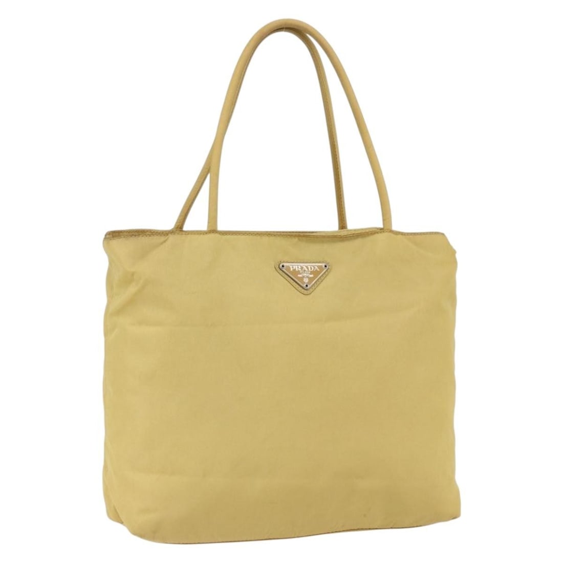 PRADA Yellow Nylon Hand Bag with Authenticity Card (1 of 18)